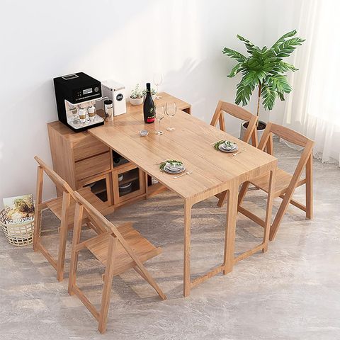Space-Saving Folding Dining Table And Sideboard Philippines | Ubuy inside Space Saving Dining Table With Wheels