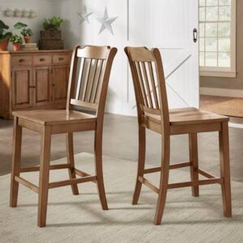 Steve Silver Cayla 42 In. Dark Oak Counter Chair (Set Of 2) Cy700Cck ... with Steve Silver Cayla Counter Table In Dark Oak & White