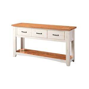 Steve Silver Company Cayla 54 In. White/Oak Standard Rectangle Wood ... for Steve Silver Cayla Counter Table In Dark Oak &amp; White
