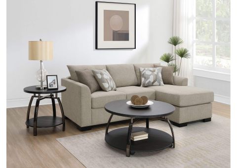 Storey Upholstered Sleeper Sectional Chaise Sofa Camel intended for Devonshire Sleeper Sectional Sofa Storage Chaise Camel