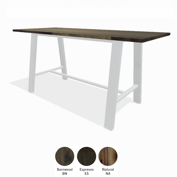 Studios 7' Midtown Communal Wood Table | Bar Or Counter pertaining to Finding Your Ideal Rectangular Counter Height Table with a Natural Finish