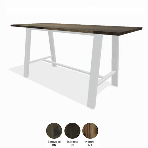 Studios 7' Midtown Communal Wood Table | Bar Or Counter pertaining to Finding Your Ideal Rectangular Counter Height Table with a Natural Finish