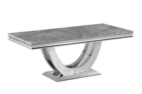 Supply Modern Marble Dining Table With Stainless Steel Base Wholesale ... inside Why marble dining tables with stainless steel bases remain a classic choice for kitchens