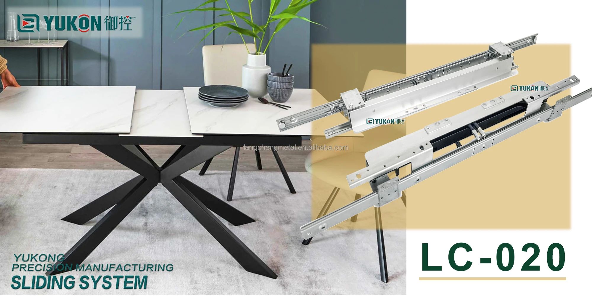 Synchronized Pull-Out And Automatic Lifting Ball Bearing Table Slide ... intended for Extendable Dining Table With Slide Mechanism