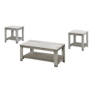 Elevate Your Space How a 3-Piece Grey Laminate Table Set Can Transform Your Living Room