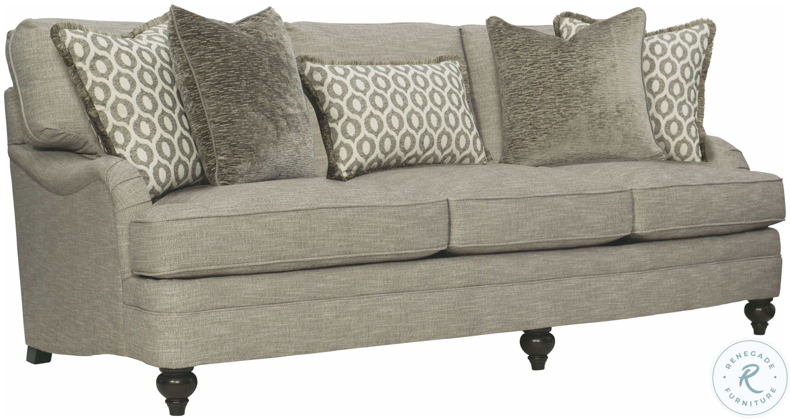 Tarleton Mocha Short Sofa From Bernhardt Furniture | Coleman Furniture intended for The Enduring Appeal of the Bernhardt Tarleton Short Sofa in a Sophisticated Gray