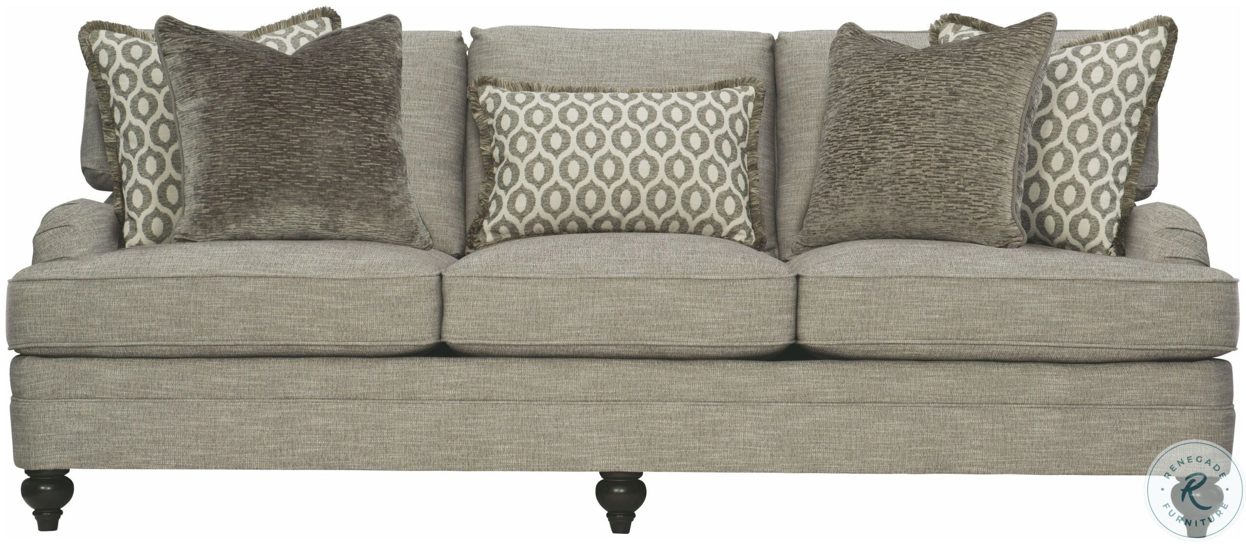 Tarleton Mocha Short Sofa From Bernhardt Furniture | Coleman Furniture pertaining to Bernhardt Tarleton Short Sofa, Gray
