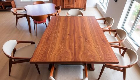 Teak Wood Dining Tables | Premium Quality Furniture - Timbertropics.com intended for The durability advantages of teak wood dining tables with matte surface treatment
