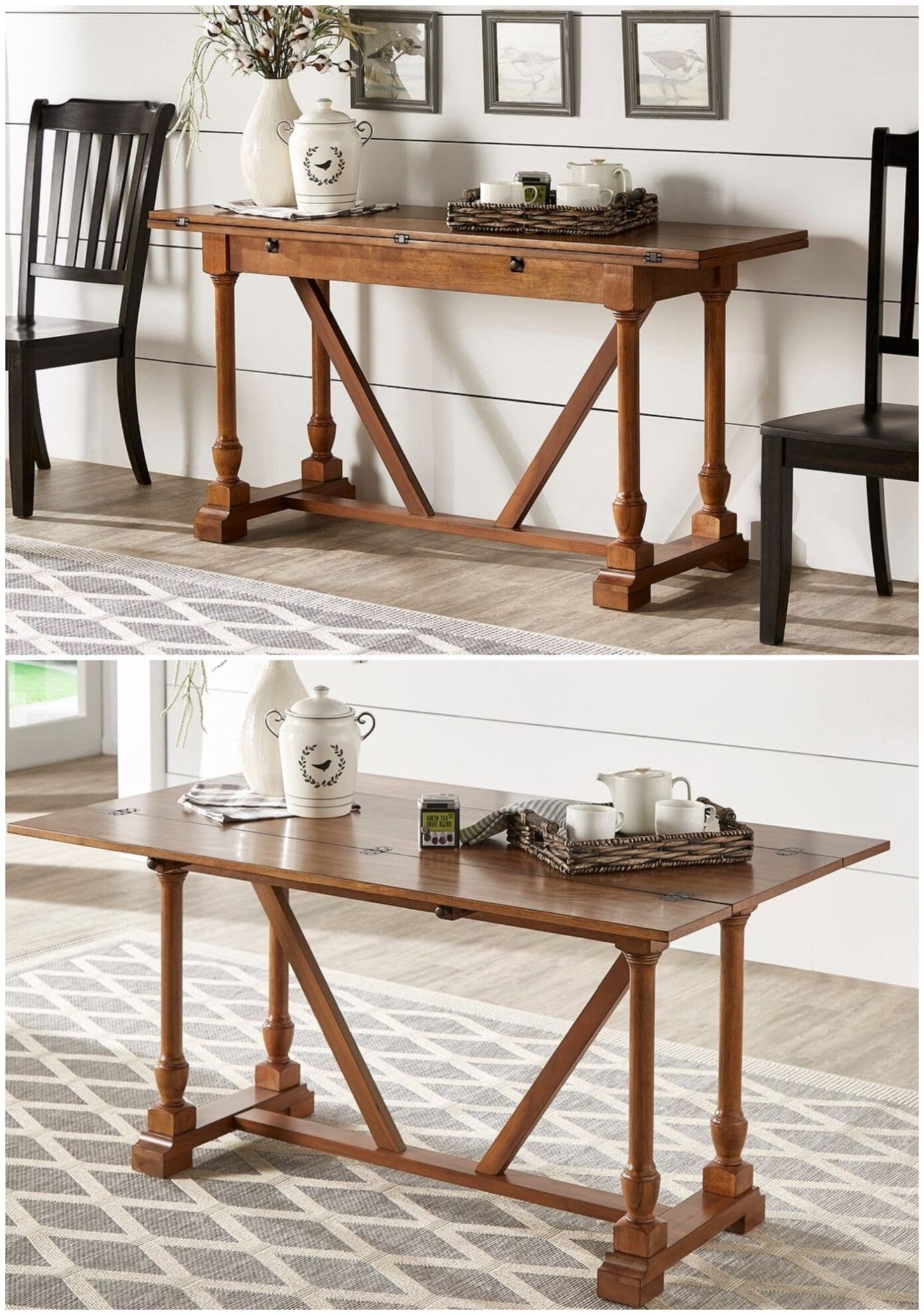 The 20 Best Extendable Dining Tables For Small Spaces - Living In A Shoebox with regard to Space Saving Dining Table Convertible To Console