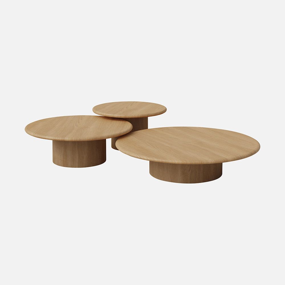 The Expert - Raindrop Coffee Table Set - Natural Oak // Natural Oak inside Unveiling the Natural Beauty of Navidic Coffee Table Sets