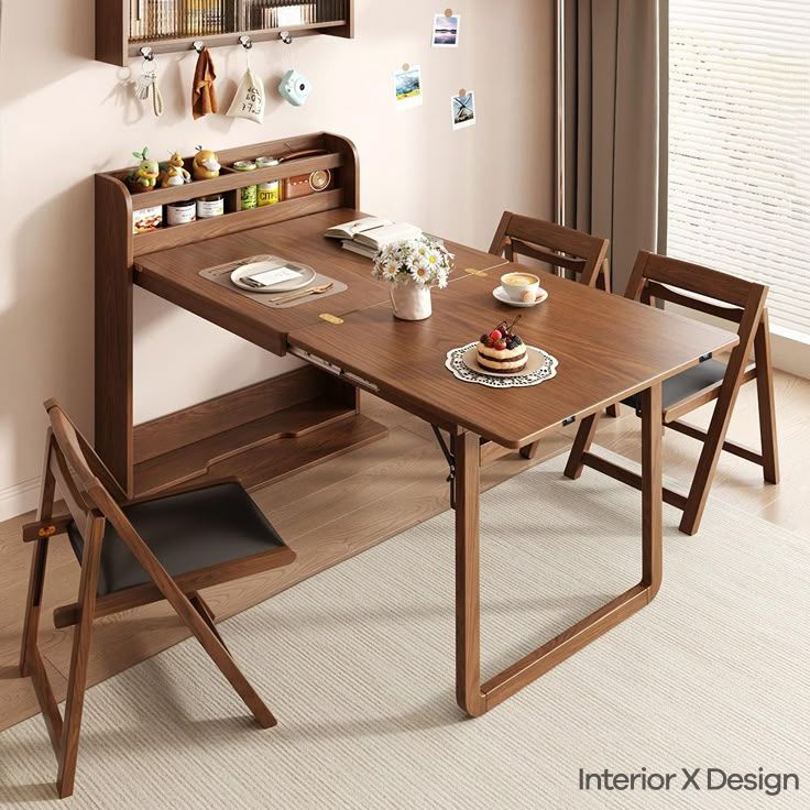 Top 5 Folding Dining Table Design For Small Spaces pertaining to Foldable Dining Table For Tiny Kitchen Space