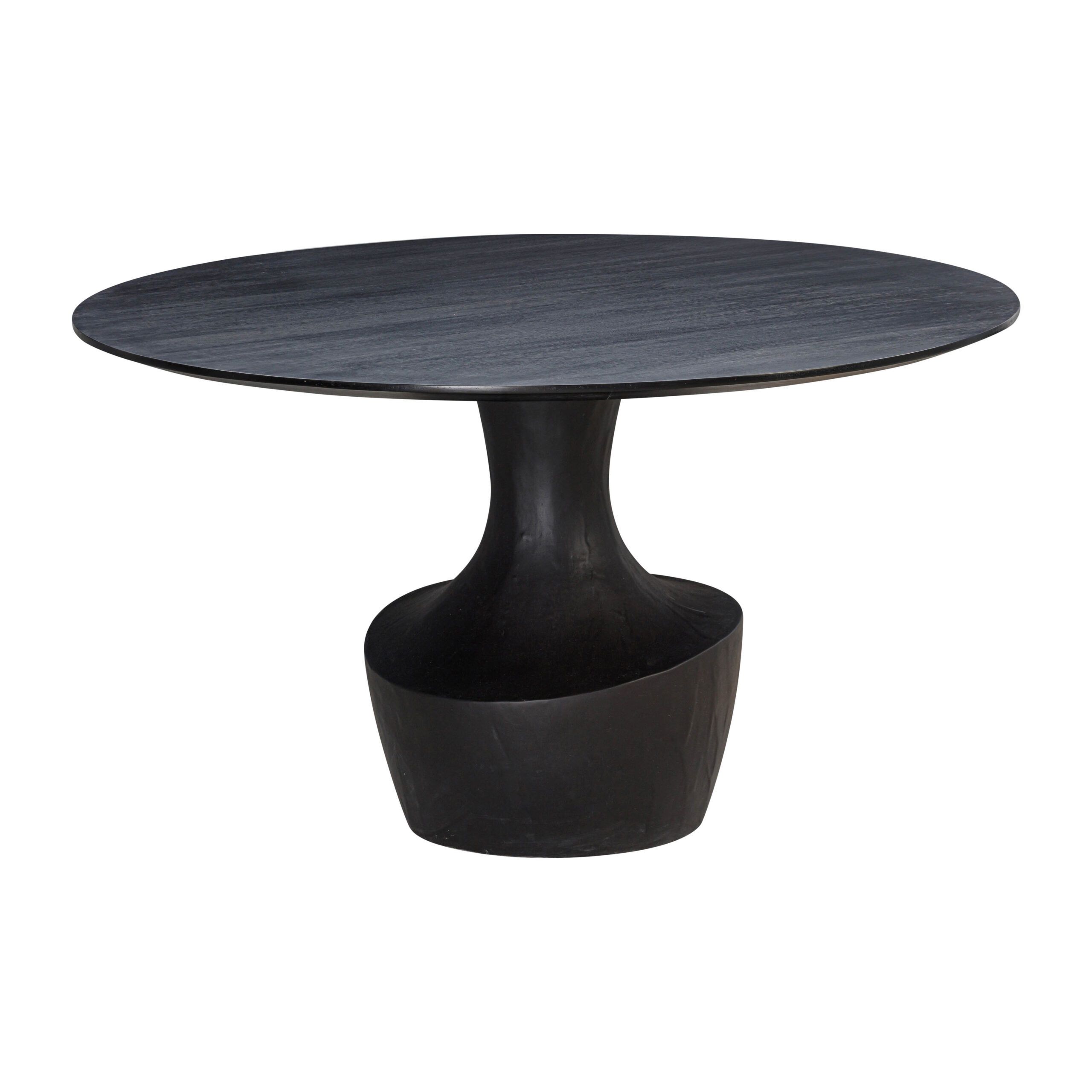 Tov Furniture Gevra Black Acacia &amp; Faux Plaster Dining Table &amp; Reviews ... intended for Gevra Black Acacia &amp; Faux Plaster Dining Table