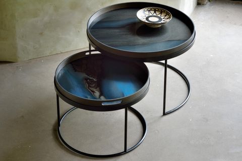 Tray Tables | Round Tray Side Table Set - S/L (Trays Not Included ... for Round Tray Side Table Set (2)