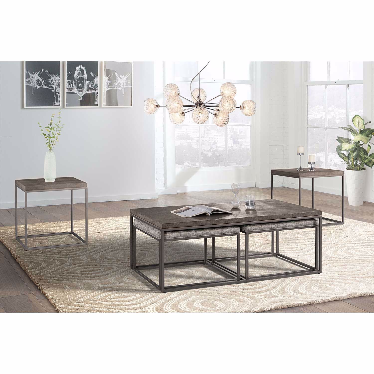 Trio Nesting Cocktail Table 7638-45 | | Afw.com with regard to The Secret to a Clutter-Free Living Room Nesting Cocktail Table Solutions