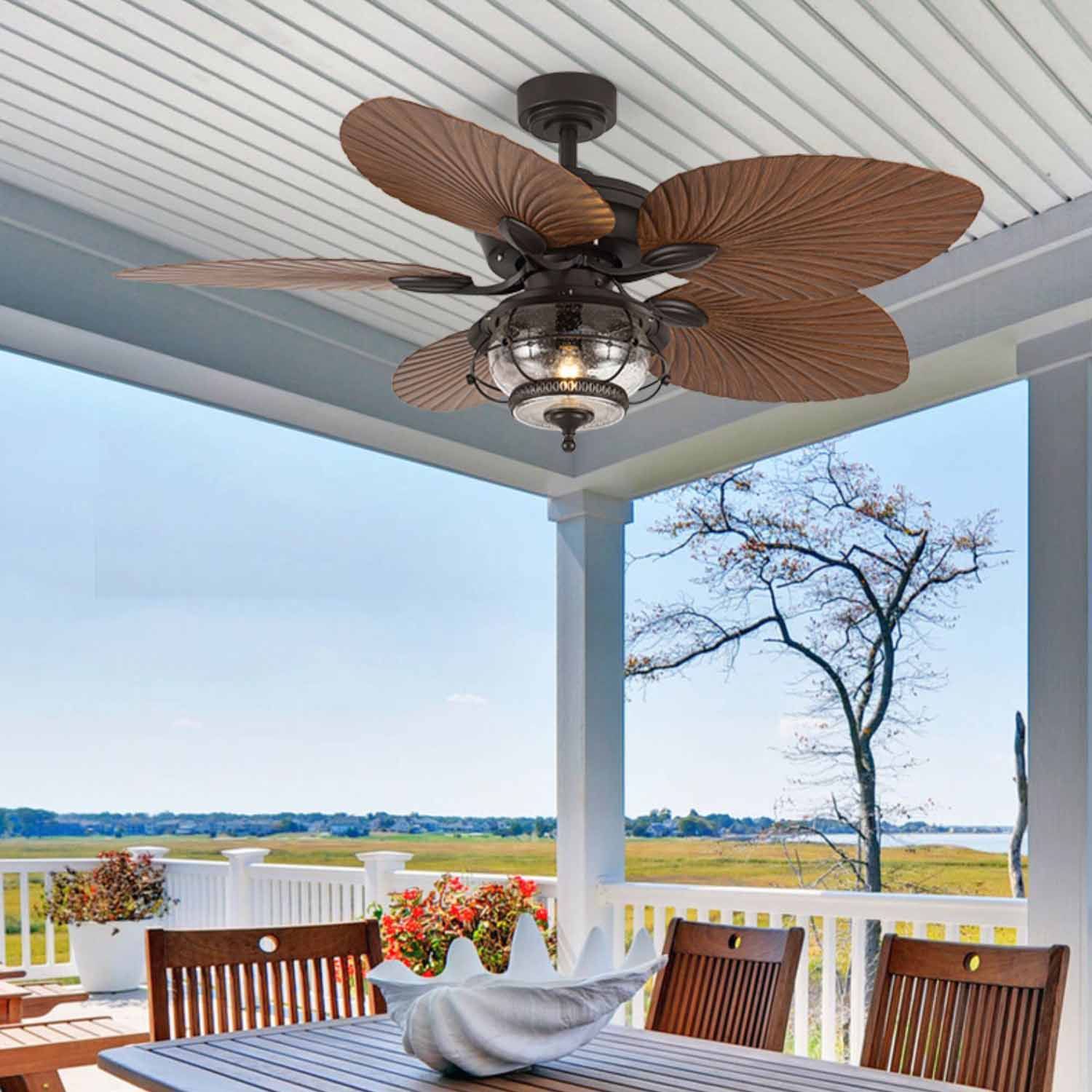 Tropical Outdoor Ceiling Fan With Light Plastic Blade Ceiling Fan ... in Maximizing airflow while preventing corrosion in humid conditions