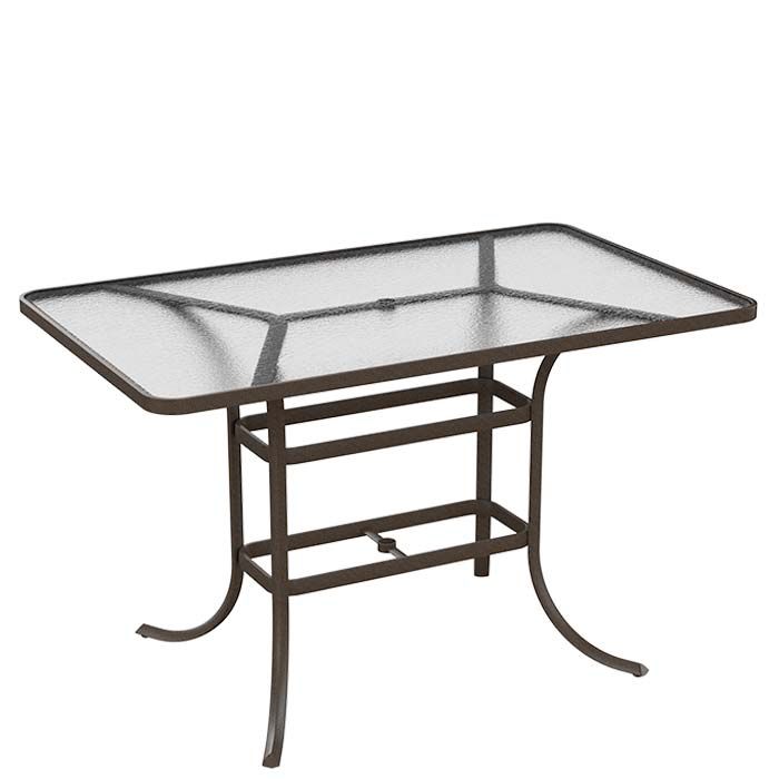 Tropitone: Acrylic Tables - Offenbachers throughout Lowry 66 In X 40 In Rectangle Dining Table