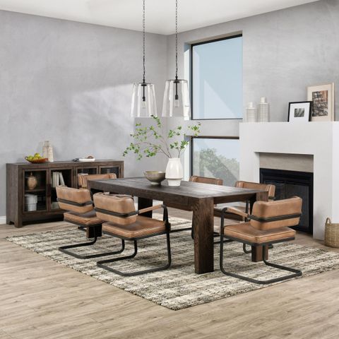 Troy 89" Reclaimed Oak Wood Dining Table In Brown By Kosas Home ... with Kosas Home Kingston 89" Reclaimed Oak Wood Dining Table, Aged White