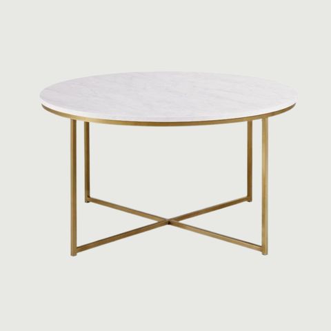 Trystan Gold And White Wood Coffee Table - Party Reflections, Inc. regarding Chic and Sophisticated White Wood Coffee Table Sets with Gold Painted Legs Explained