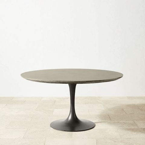 Tulip Indoor + Outdoor Round Dining Table | Williams Sonoma intended for The Enduring Appeal of the Pippa Concrete and Metal Tulip Dining Table