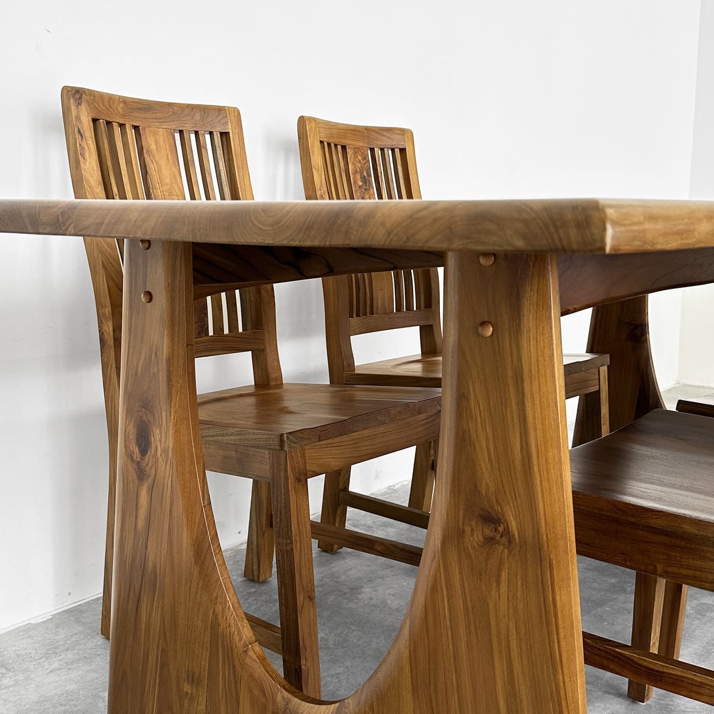 Ubud Solid Teak Wood Dining Table (1.6M/1.8M/2M) – Arturo pertaining to Teak Wood Dining Table With Matte Finish