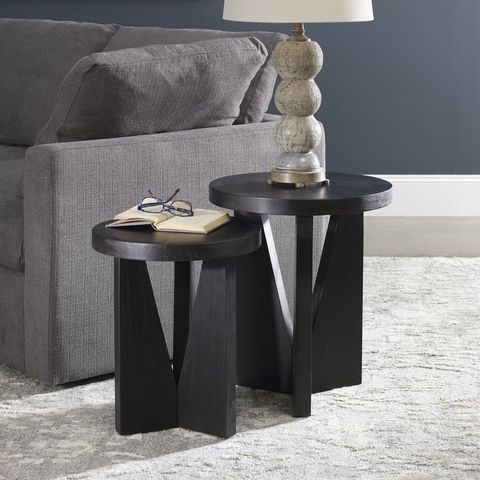 Uttermost Nadette Nesting Tables, S/2 | Nesting Tables, Nesting End Tables, Coffee Table in Nadette Natural Nesting Tables, S/2"
