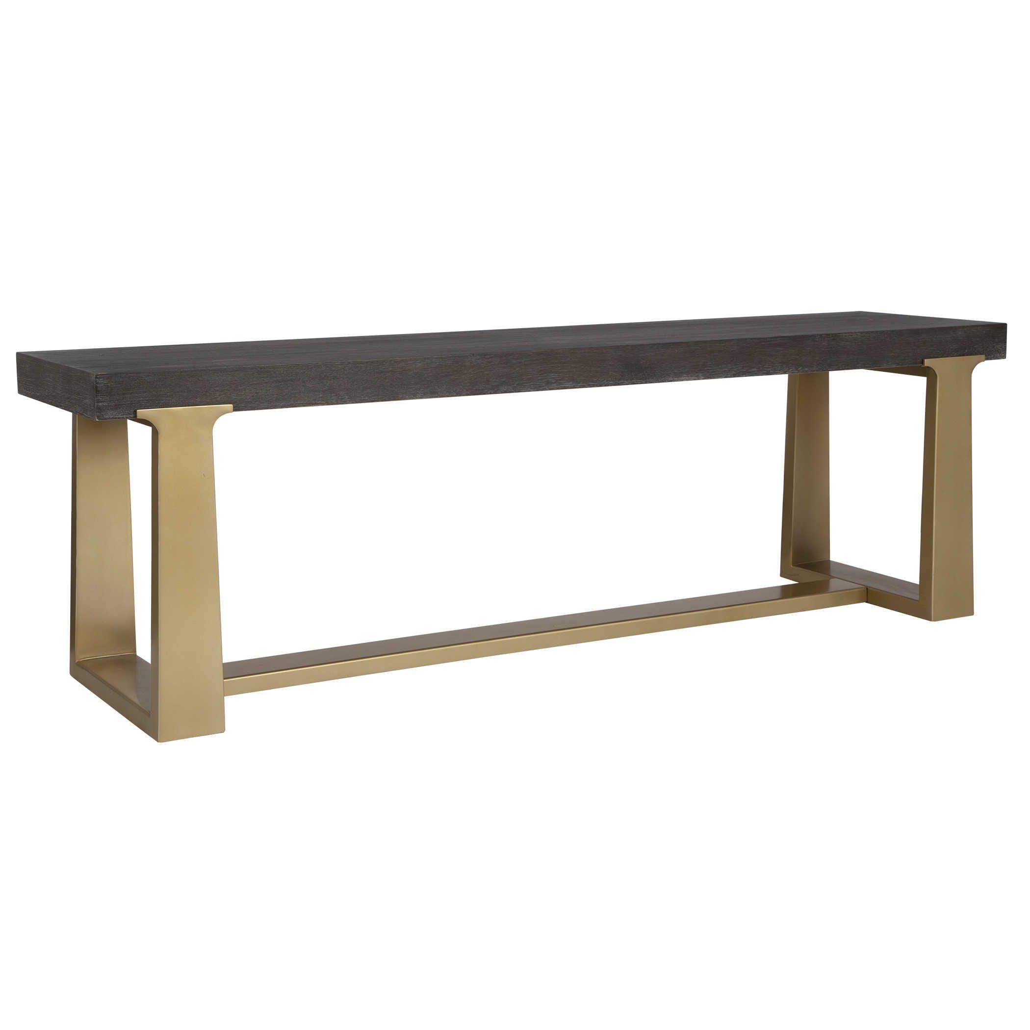 Uttermost Voyage Bench | The Gilded Thistle inside A Closer Look at the Uttermost 23843 Swale Brushed Brass Bench