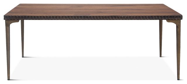 Vallarta 78-Inch Two Tone Mango Wood Dining Table - Midcentury - Dining ... with regard to Designing Your Dream Space With the Vallarta Mango Wood Table