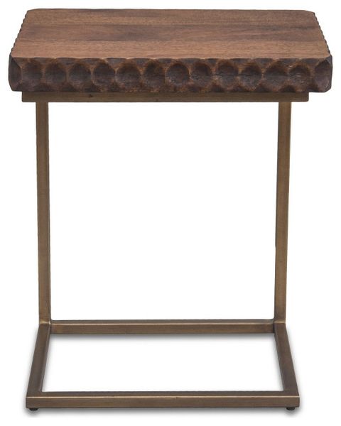 Vallarta Two Tone Mango Wood Modern Side Table - Industrial - Side ... within Designing Your Dream Space With the Vallarta Mango Wood Table