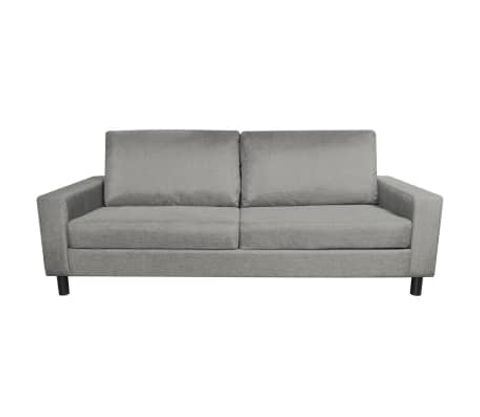 Vidaxl 3-Seater Sofa Light Gray | Vidaxl.com inside Integrating Bhutan Sofa Light Gray into Your Interior Design Palette