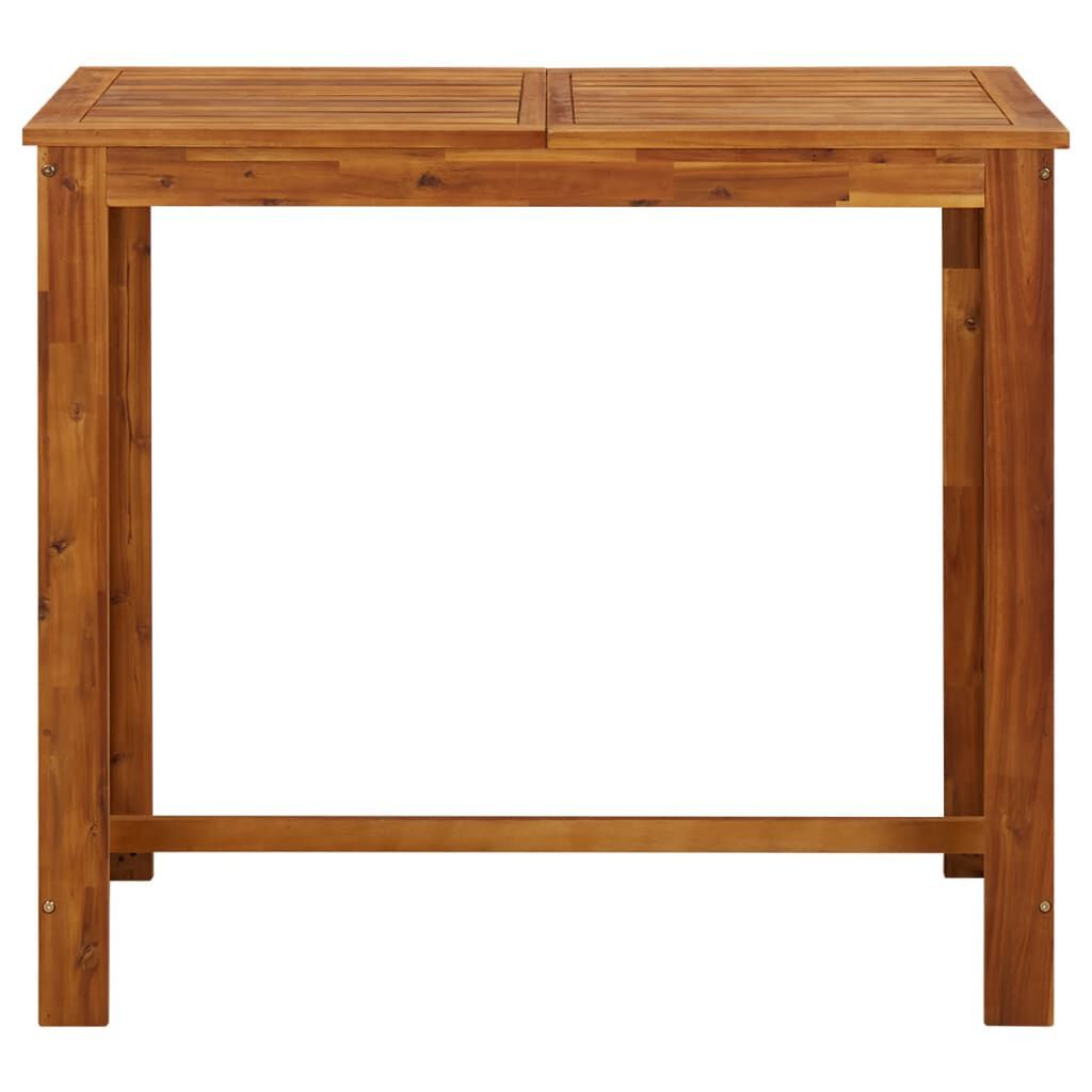 Vidaxl Bar Table Solid Acacia Wood 120X60X105 Cm | Vidaxl.com.au pertaining to From Function to Focal Point How to Maximize Your Acacia Bar Table