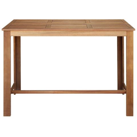 Vidaxl Bar Table Solid Acacia Wood 59.1"X27.6"X41.3" | Vidaxl.com intended for Vidaxl Bar Table, Solid Acacia Wood With Oil Finish, 59.1''X27.6''X41.3''