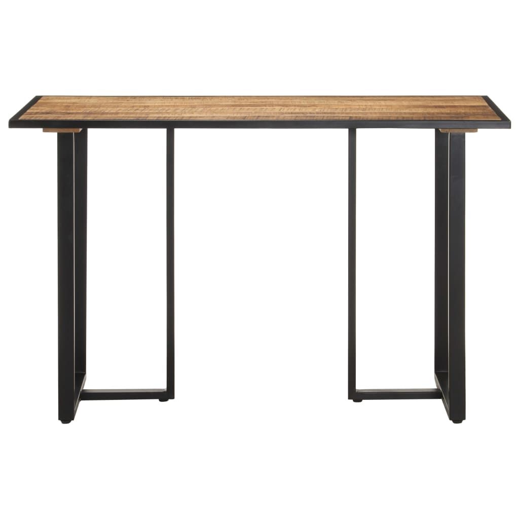 Vidaxl Dining Table 120 Cm Rough Mango Wood - Wood Factory Furniture inside Styling Your Space with a Naturally Beautiful Rough Mango Wood Table