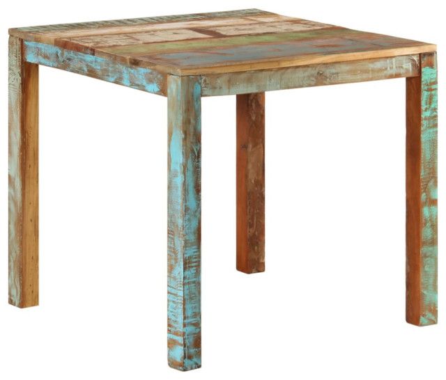 Vidaxl Dining Table Kitchen Table Dining Room Dinner Table Solid Wood Mango, 1 Pcs/ 32.3&quot; X 31.5 ... with Vidaxl Dining Table Kitchen Table Dining Room Dinner Table Rough Mango Wood