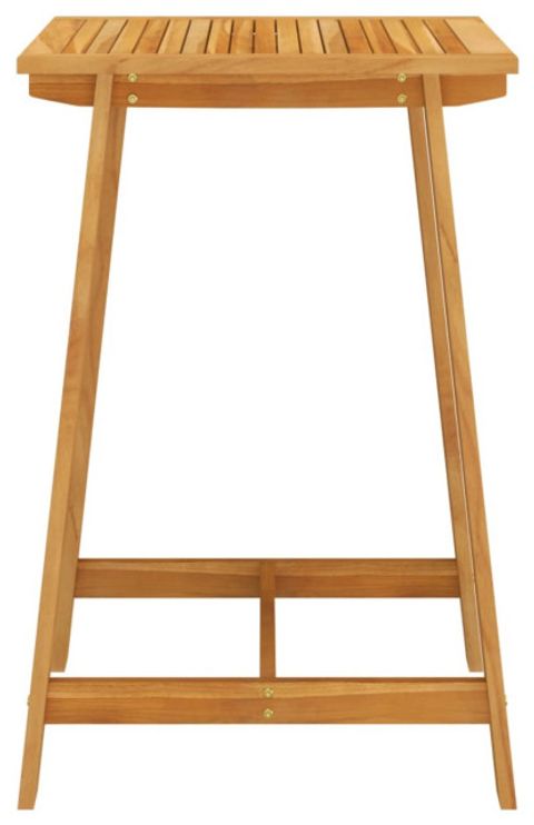 Vidaxl Garden Bar Table 27.6"X27.6"X41" Solid Acacia Wood ... in Vidaxl Bar Table, Solid Acacia Wood With Oil Finish, 59.1''X27.6''X41.3''