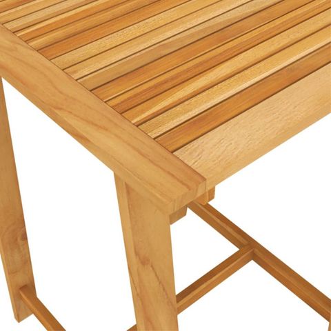 Vidaxl Garden Bar Table 27.6"X27.6"X41" Solid Acacia Wood ... with regard to Vidaxl Bar Table, Solid Acacia Wood With Oil Finish, 59.1''X27.6''X41.3''