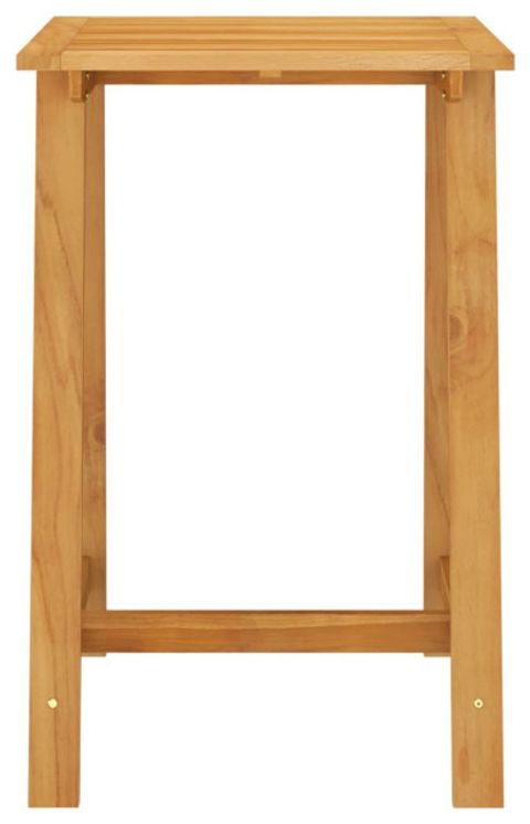 Vidaxl Garden Bar Table 27.6"X27.6"X41" Solid Acacia Wood ... with regard to Vidaxl Bar Table, Solid Acacia Wood With Oil Finish, 59.1''X27.6''X41.3''