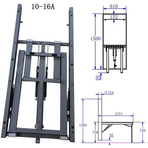 Wall-Mounted-Dining-Folding-Table-Mechanism-Multi-Function-Furniture ... with regard to Understanding the Mechanics Behind Folding Dining Table Wall Fold Systems