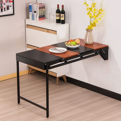 Wall Mounted Folding Dining Table (S5101) – Homemore inside How to Choose the Perfect Extendable Dining Table with Built-in Shelving
