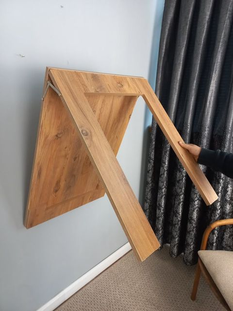 Wall Mounted Folding Table, Framed Folding Table, Foldable Kitchen ... with Foldable Dining Table Wall Mounted