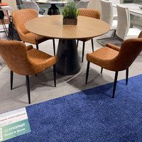 Walnut Wood Top Dining Table With Black Powder Coating Base ... with regard to Beyond Aesthetics Understanding the Durability of Walnut Wood Dining Tops