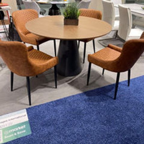 Walnut Wood Top Dining Table With Black Powder Coating Base ... with regard to Beyond Aesthetics Understanding the Durability of Walnut Wood Dining Tops