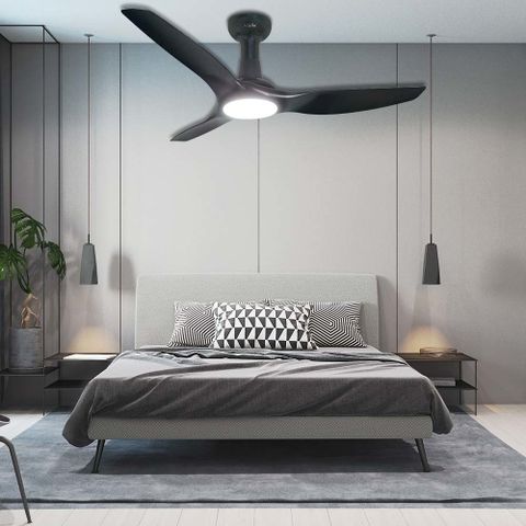 Waterproof Outdoor Color Changing Ceiling Fan Low Power Energy Saving within Outdoor Ceiling Fan Energy Saving Design