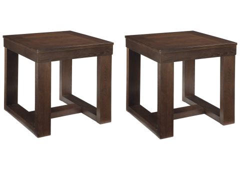 Watson 2 End Tables intended for Crafting Your Industrial Grid End Table With Lid Handles Set of 2 Galvanized Gray Brown