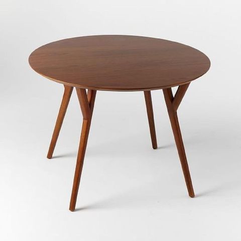West Elm Mid Century Modern Walnut Dining Table | Mid Century Round ... for Mid Century Dining Table Walnut Finish