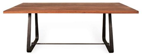 Westin Industrial Reclaimed Wood Modern Dining Table Industrial-Dining ... with regard to Industrial Style Dining Table With Black Frame