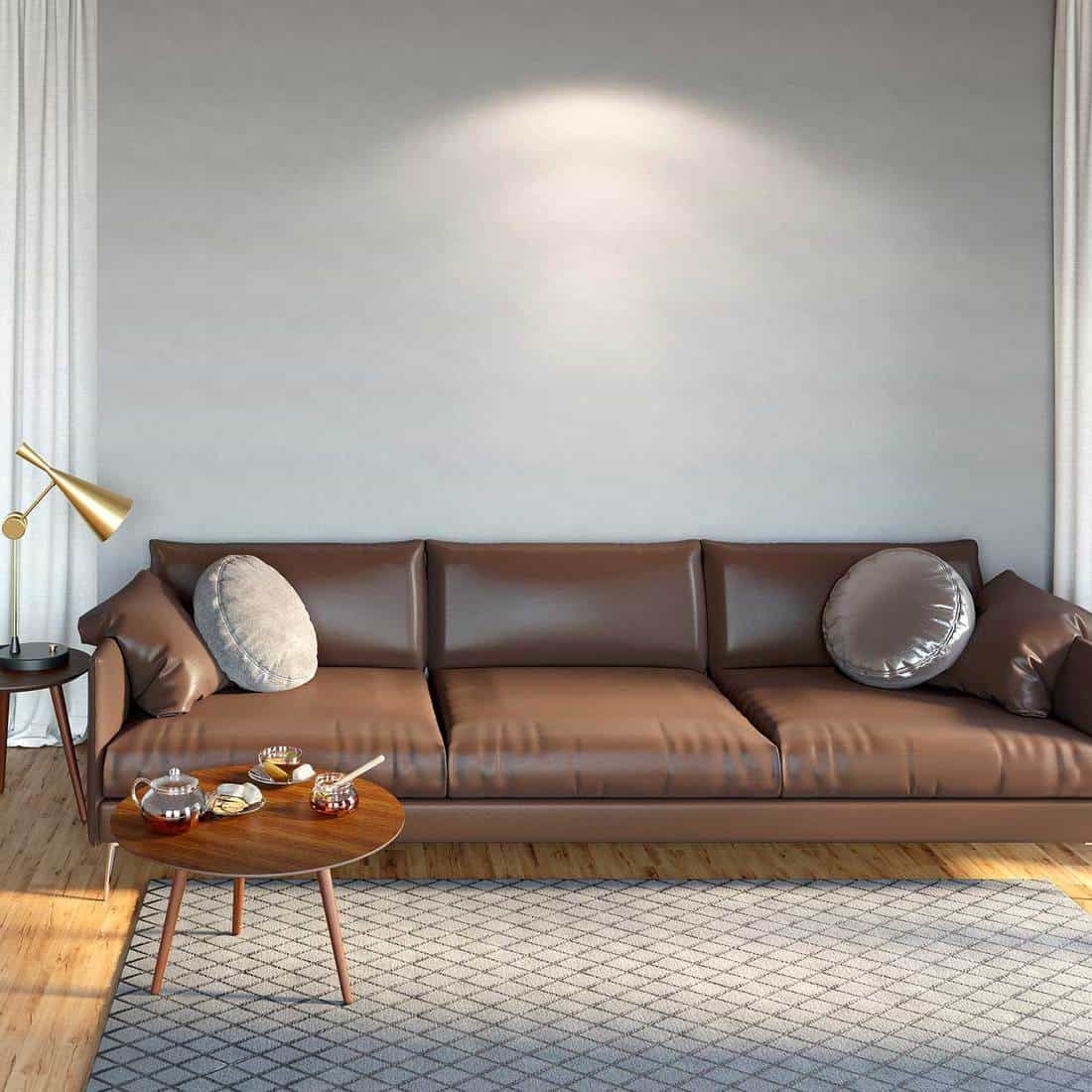 What Color Walls Goes Best With Brown Sofa? [25 Suggestions With Pictures] inside Espresso, Raw Dark Brown Furniture S/3