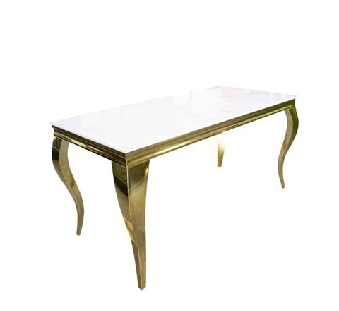 White Marble Top Dining Table Gold Frame - Twilight Decor Supply inside Marble Dining Table With Gold Frame
