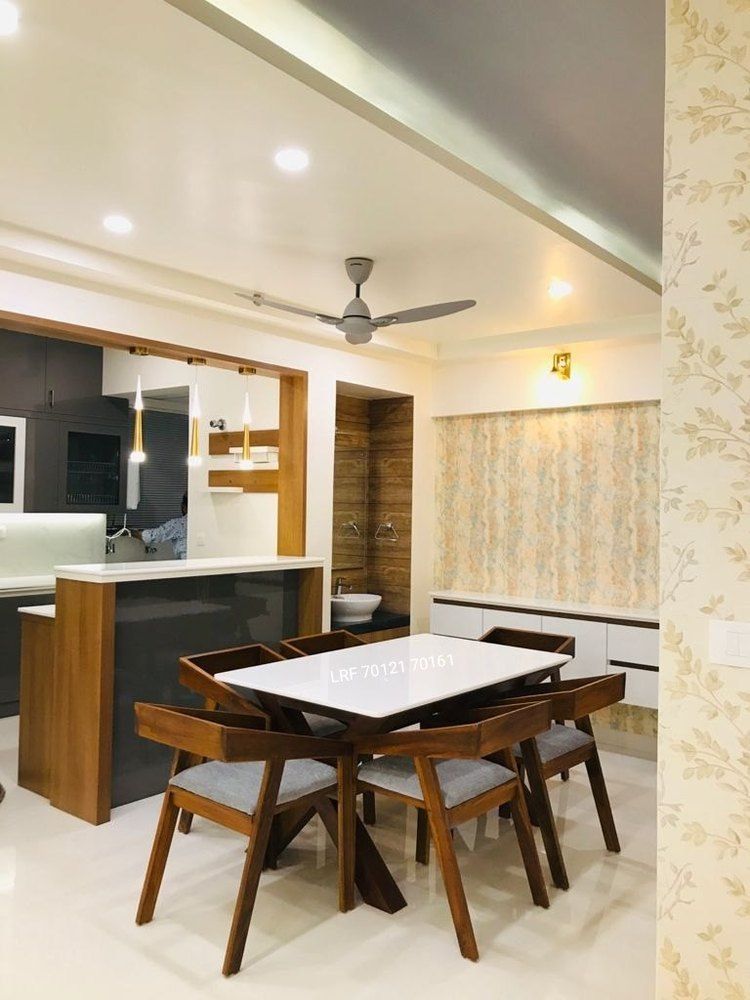 White Rectangular Marble Top Dining Table Set, For Home, 6 Seater At ... in Liam Standard Height Rectangular Dining Table In White Marble