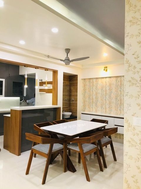 White Rectangular Marble Top Dining Table Set, For Home, 6 Seater At ... in Liam Standard Height Rectangular Dining Table In White Marble