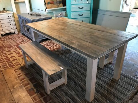 White Wash Farmhouse Table With Benches Rustic Wooden Gray White Wash ... for Understanding the timeless appeal of farmhouse dining table white wash finish